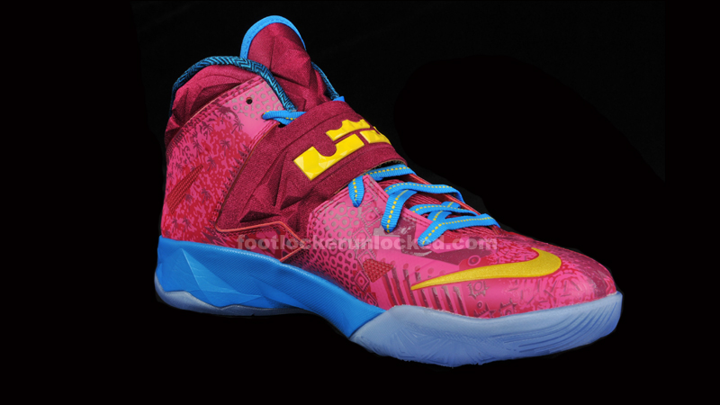 Nike LeBron Soldier 7 Bronny and Bryce Hyper Fuschia medial