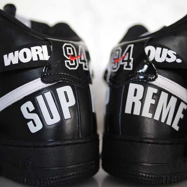 Diddy Picks Up Supreme x Nike Air Force 1 High Black