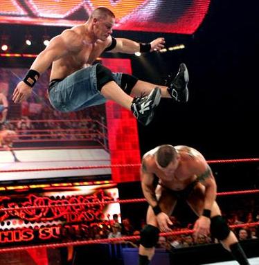 John Cena wearing the Reebok Pump Showstopper