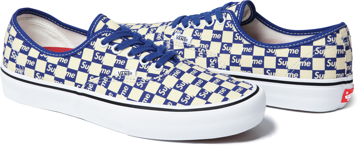 vans blue and black checkerboard