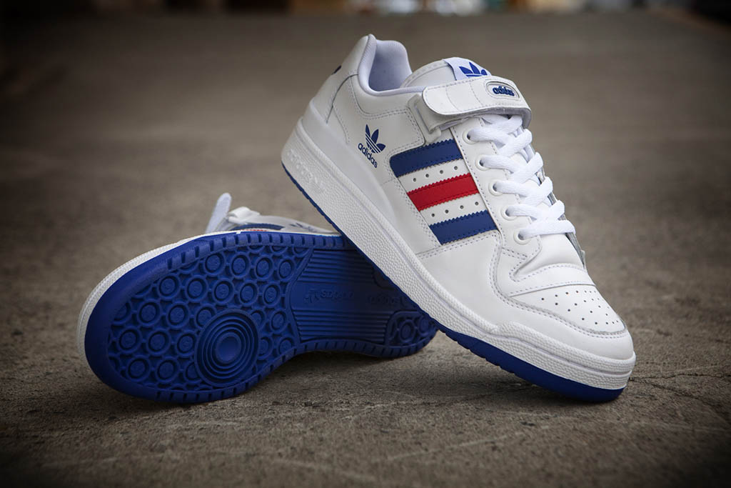 adidas Originals Forum Low RS Leather White Red Blue (1)
