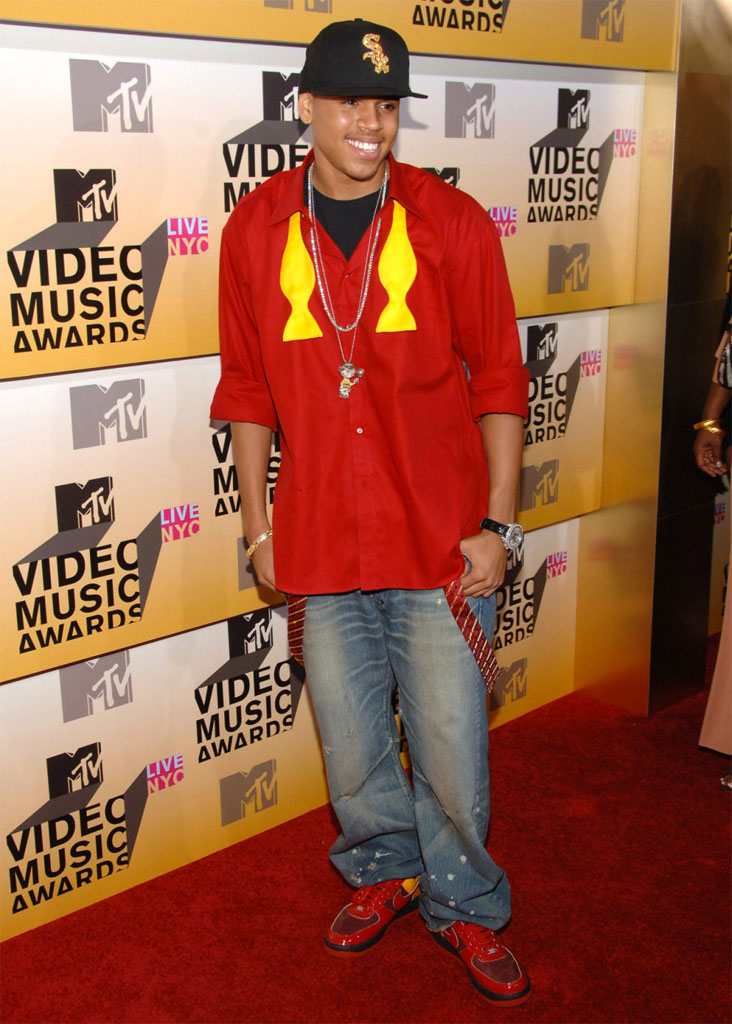 Chris Brown wearing Nike Air Force 1 Chamber of Fear Hater