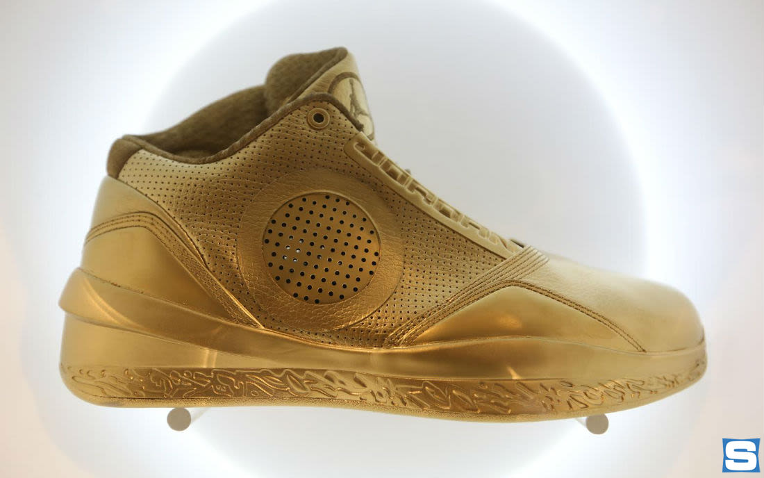 gold limited edition jordans