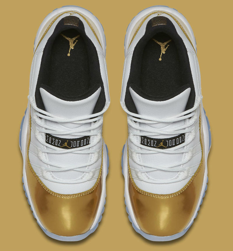 Air Jordan XI 11 Low White/Gold 528896-103 (5)