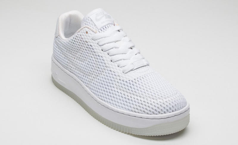 Nike Air Force 1 Low Upstep BR White on White