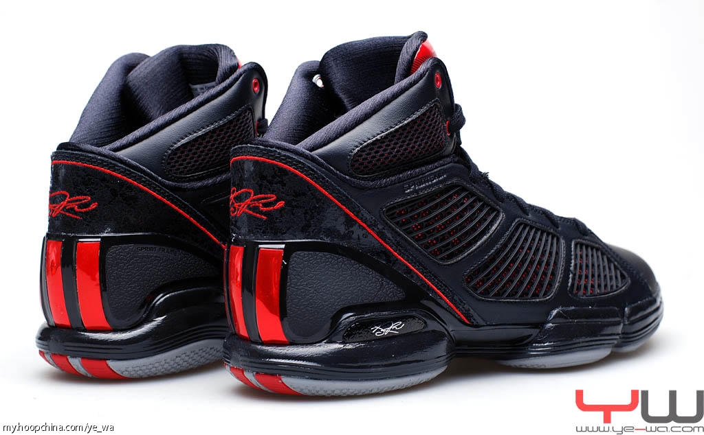 adidas adiZero Rose 1.5 Black/Red/Aluminum Detailed