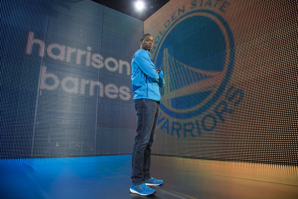 Harrison Barnes wearing adidas Energy Boost 2