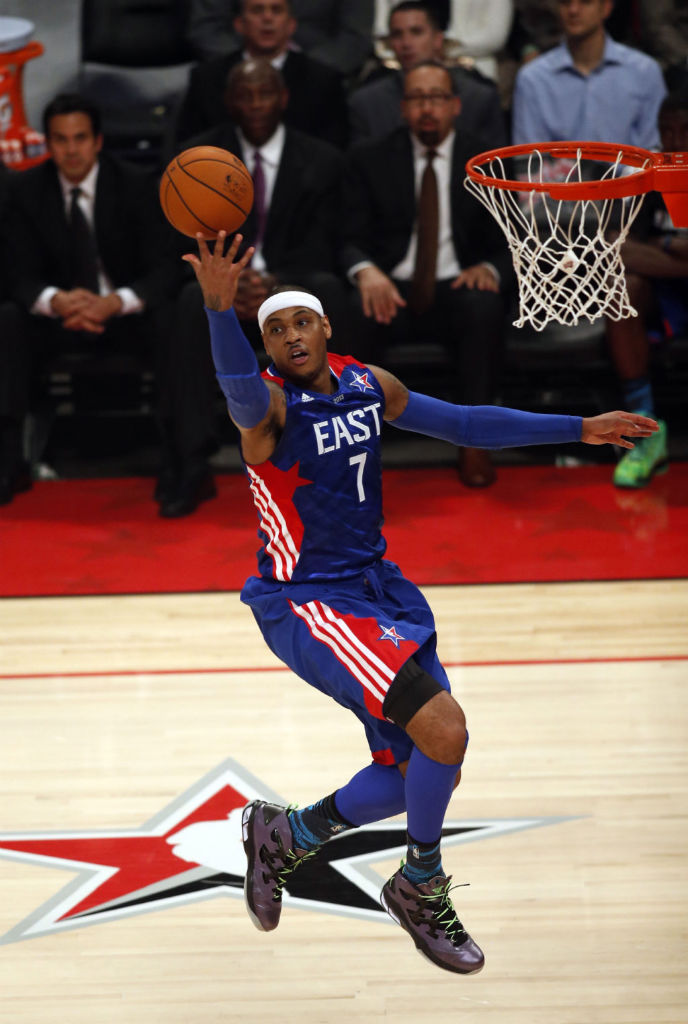 Carmelo Anthony wearing Jordan Melo M9 All-Star Stealth (1)