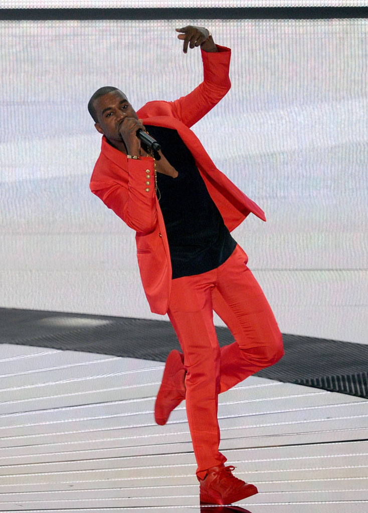 Kanye West wearing Kanye West x Louis Vuitton Don