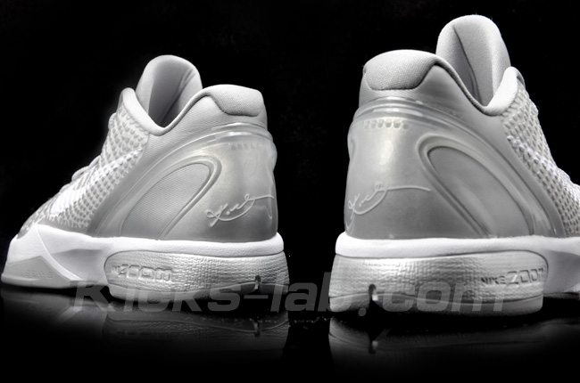 white and silver kobes