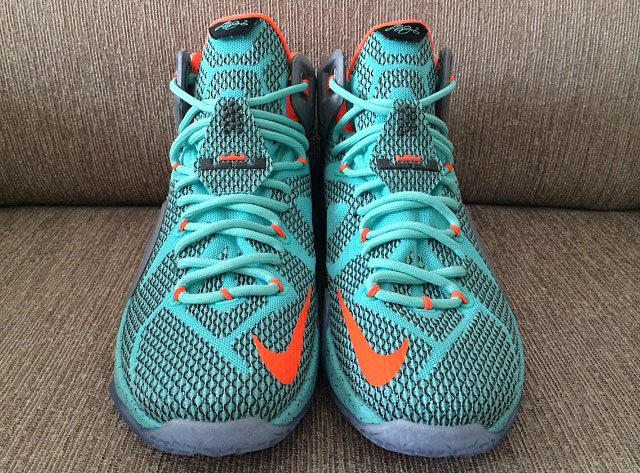 Nike LeBron XII 12 Teal/Grey-Orange Sample (19)