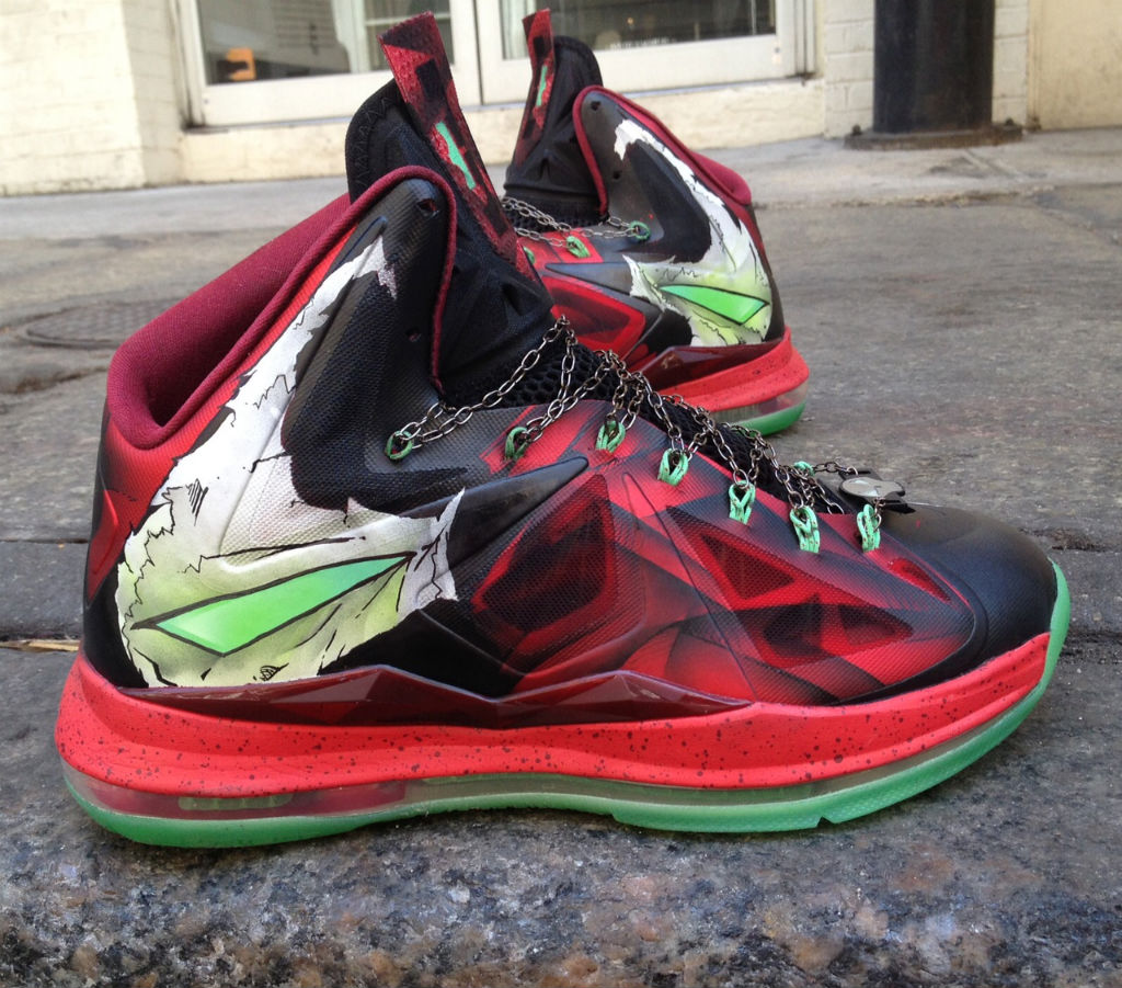 Nike LeBron X "Spawn" by Mache Custom Kicks (2)
