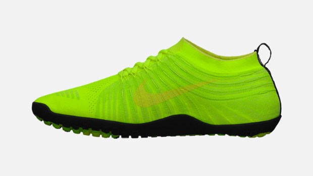 Nike Free Hyperfeel in Volt Black Electric Yellow and Electric Green medial