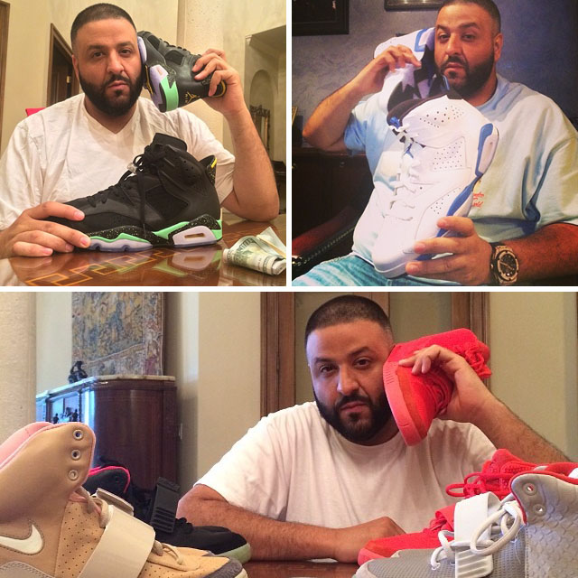 DJ Khaled Sneaker Phone Pose