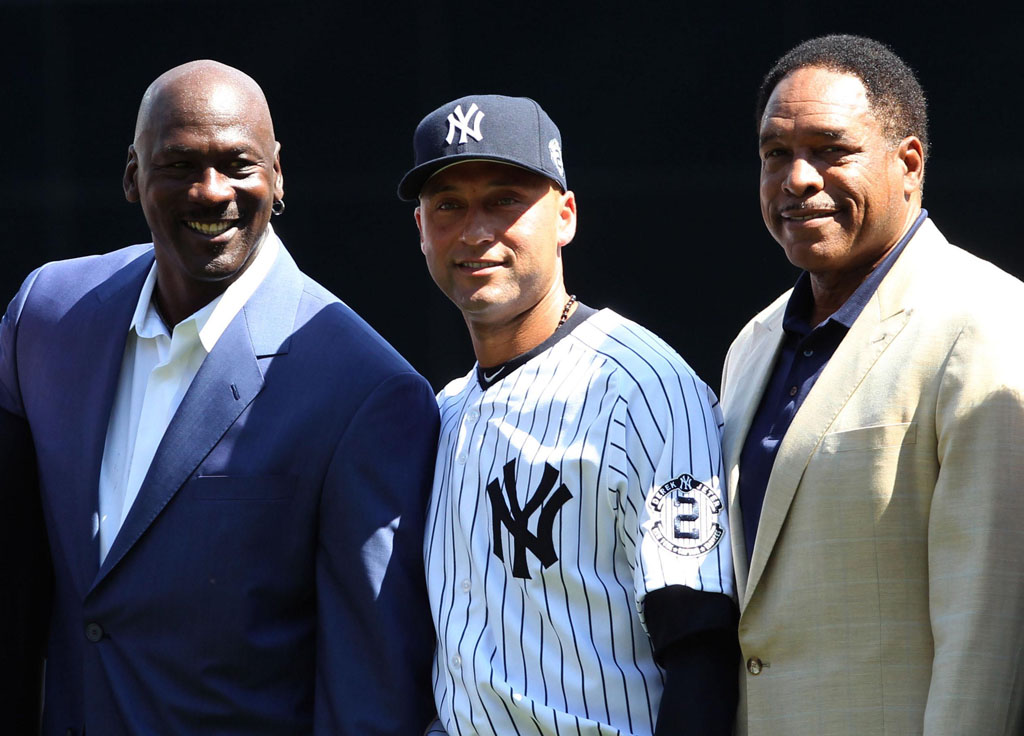 Michael Jordan Celebrates Derek Jeter Day at Yankee Stadium (1)