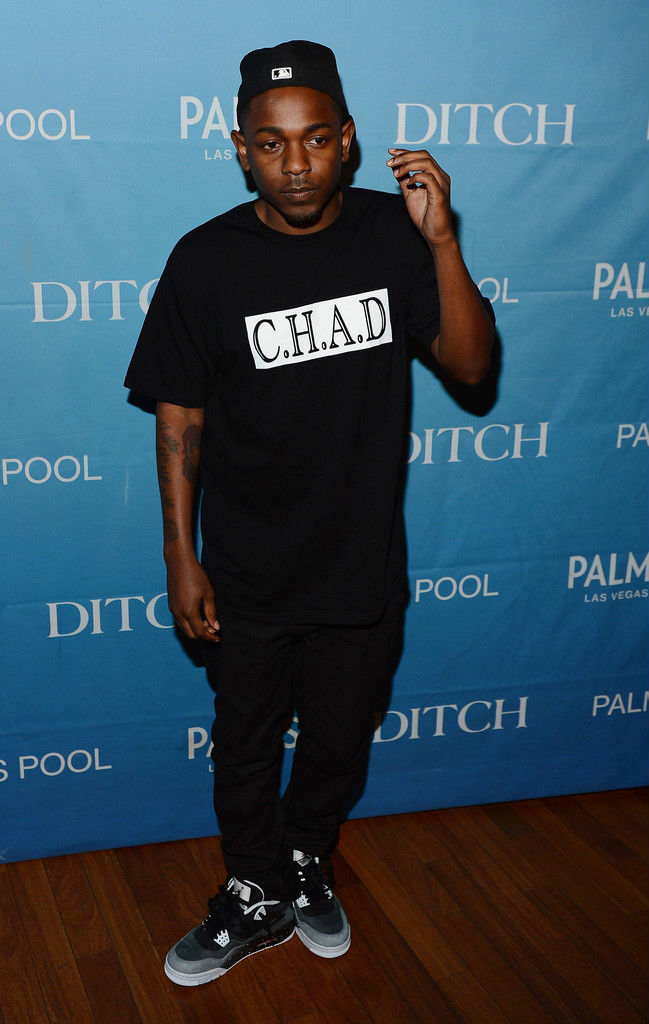 Kendrick Lamar wearing Air Jordan IV 4 Retro Fear Pack (2)