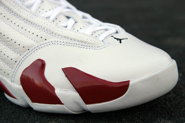 Air Jordan 14 XIV Retro Shoes White Varsiy Red 487471-101 (8)