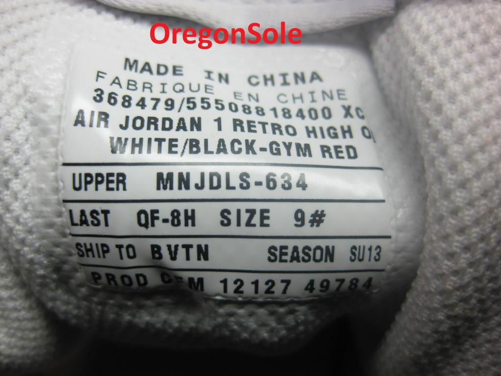 Air Jordan Retro I 1 High OG Black Toe 555088-184 (6)