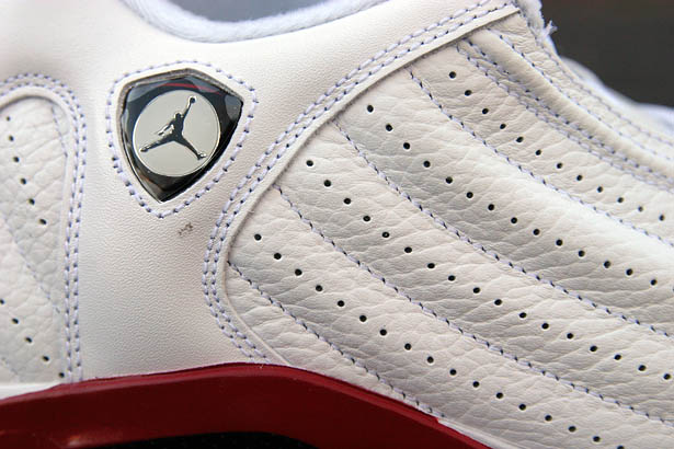 Air Jordan 14 XIV Retro Shoes White Varsiy Red 487471-101 (9)