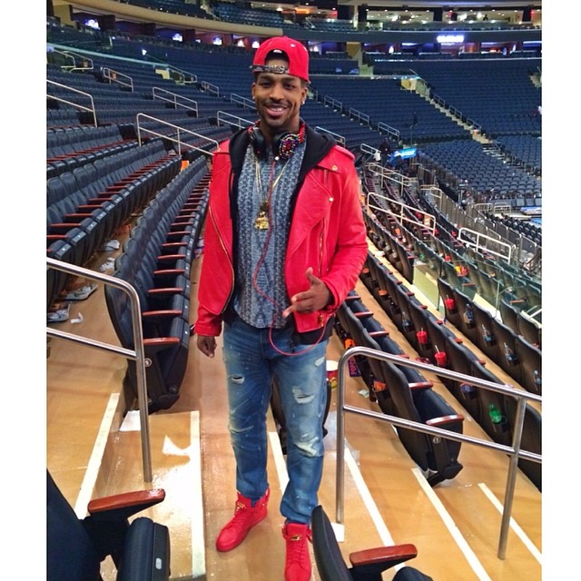 Tristan Thompson wearing Buscemi 100mm Red