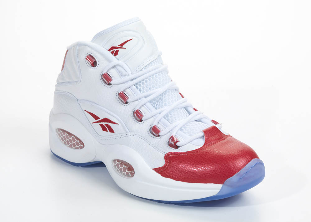 Reebok Question White Red 2012 Official Allen Iverson Shoes (2)