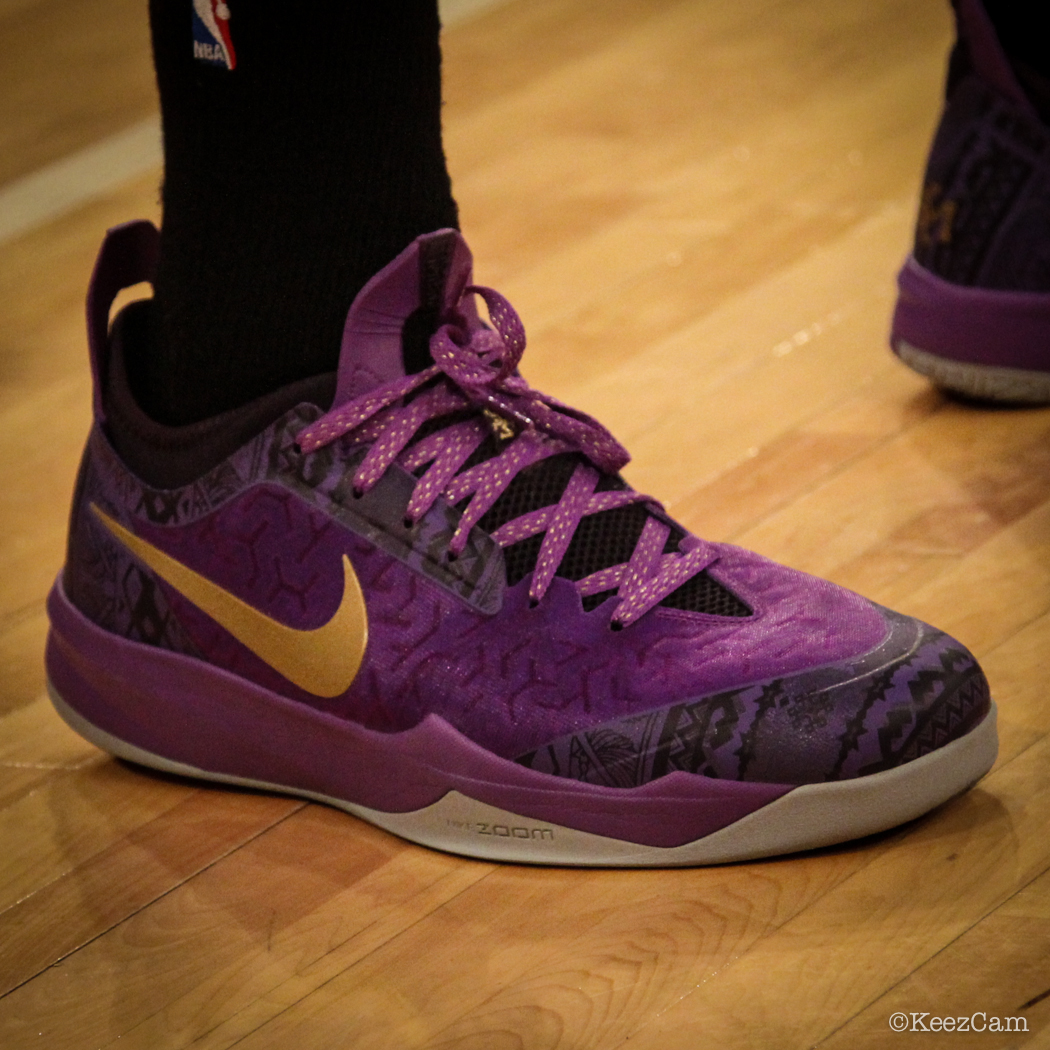Sole Watch: Up Close At MSG for Knicks vs Nets - Andray Blatche wearing Nike Zoom Crusader BHM
