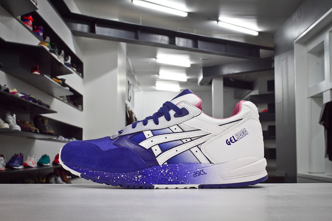 Extra Butter NY x ASICS Gel Saga Cottonmouth in purple and white