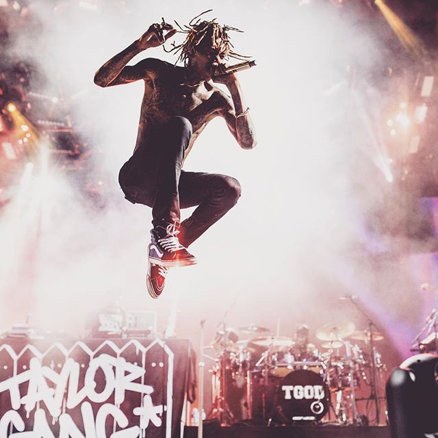 Wiz Khalifa wearing the Vans Sk8-Hi