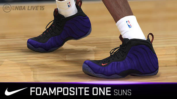 NBA Live '15 Sneaker Update: Nike Air Foamposite One Suns