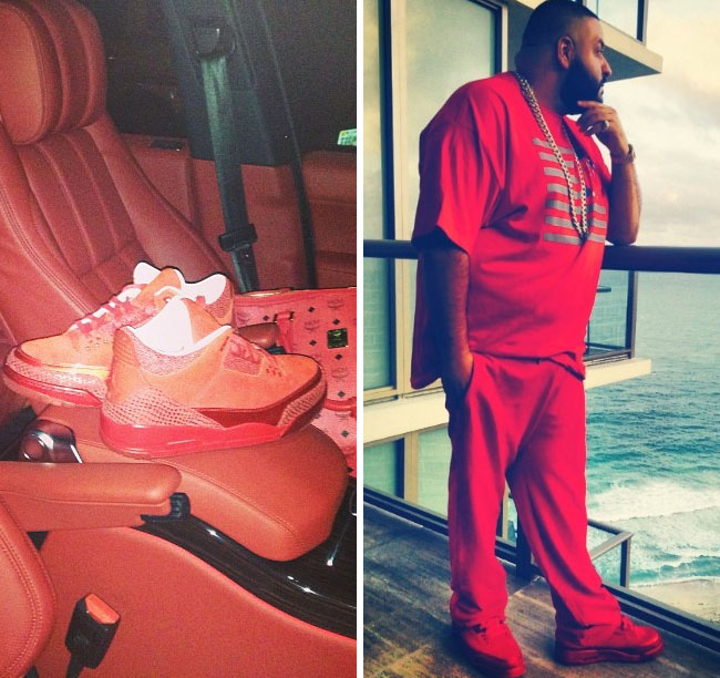 DJ Khaled wearing Air Jordan III 3 Legends of the Summer