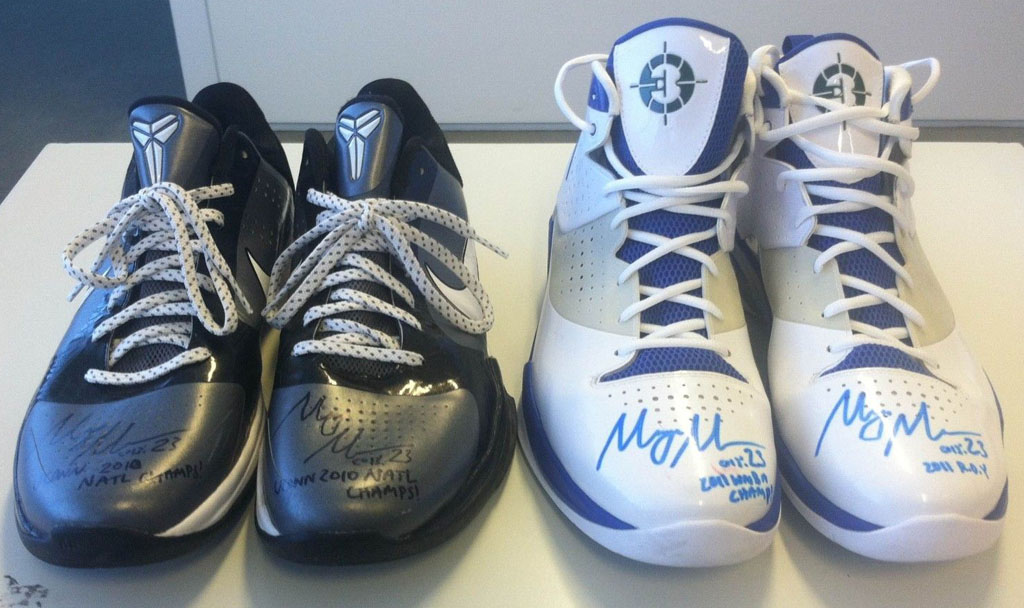 Maya Moore's Game-Worn Nike Zoom Kobe V & Jordan Fly Wade for Charity (2)