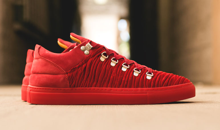 Filling Pieces Mountain Cut Wrinkled Leather Red (June 2014)
