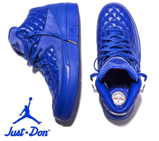 Just Don x Air Jordan II 2 Blue Quilted (2)