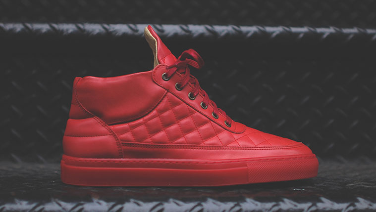 Ronnie Fieg x Filling Pieces Quilted RF Mid Red (March 2014)