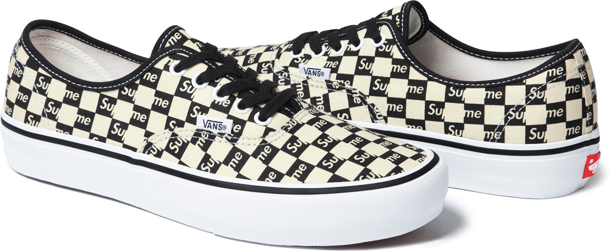 vans x supreme checkerboard