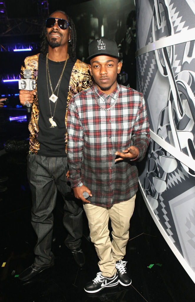 Kendrick Lamar wearing Nike Cortez