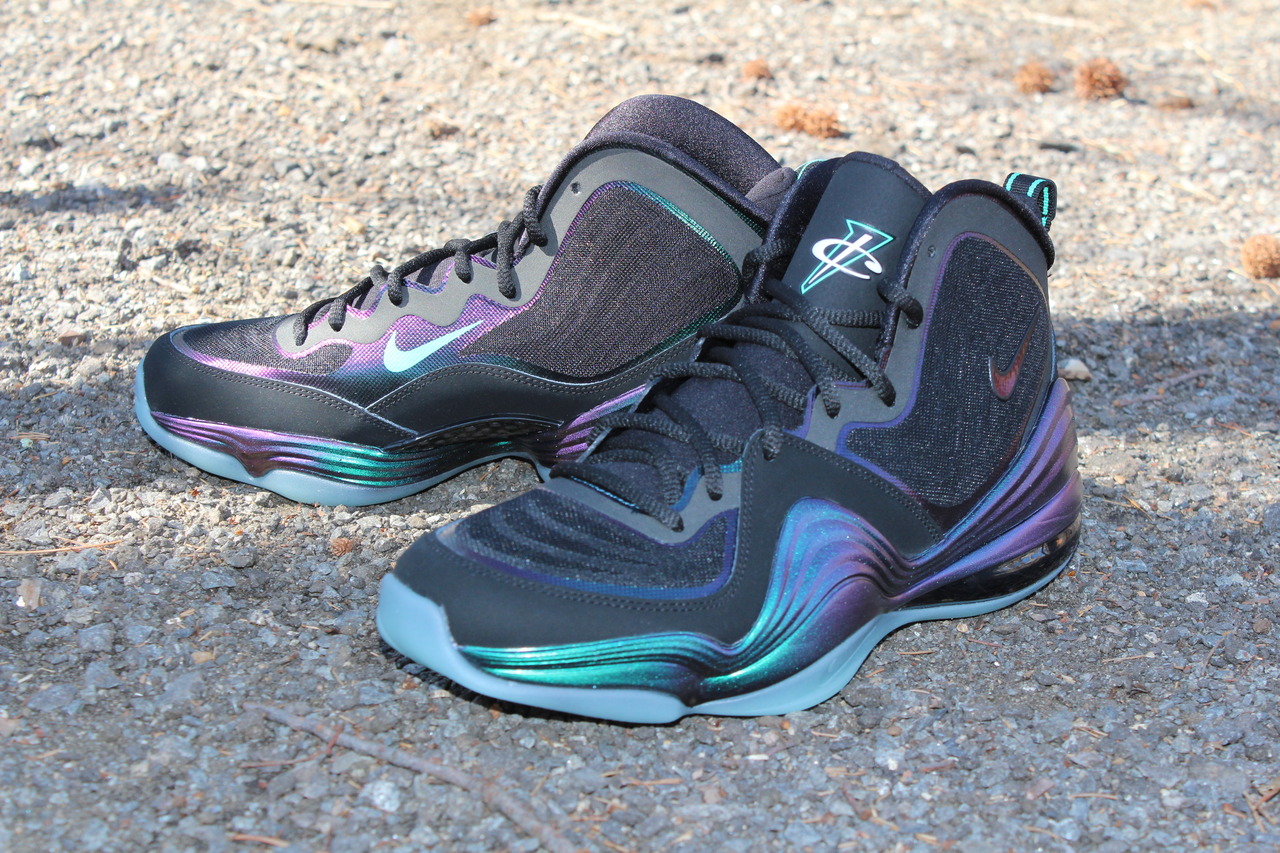 Nike Air Penny V 'Black/Atomic Teal-Purple' - New Images | Sole Collector