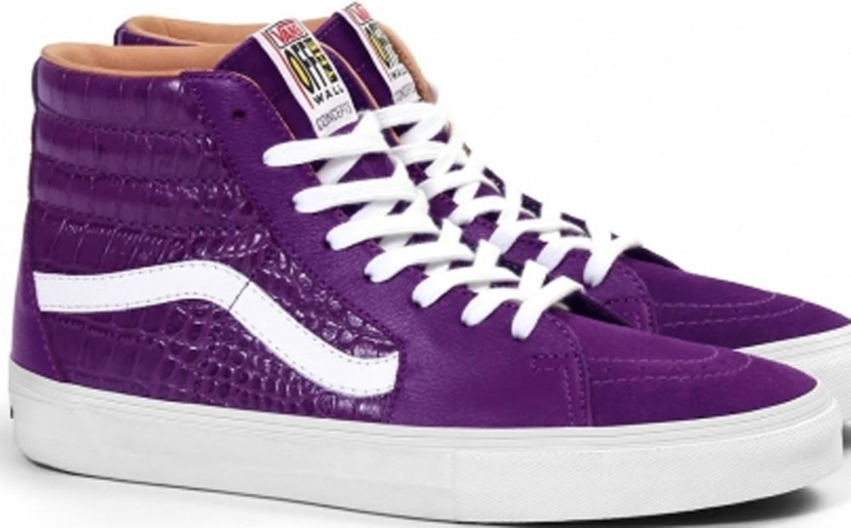 Vans Syndicate Sk8Hi Purple/White Vans Sole Collector