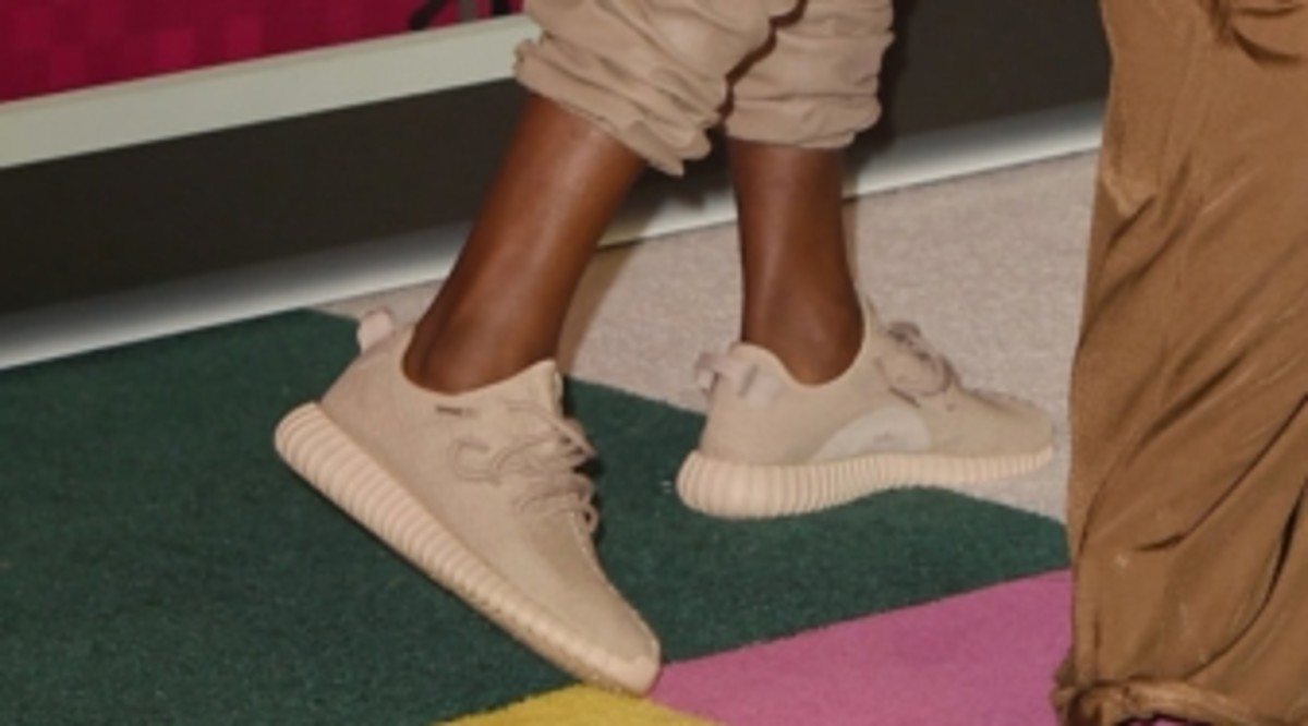 tan yeezy sneakers