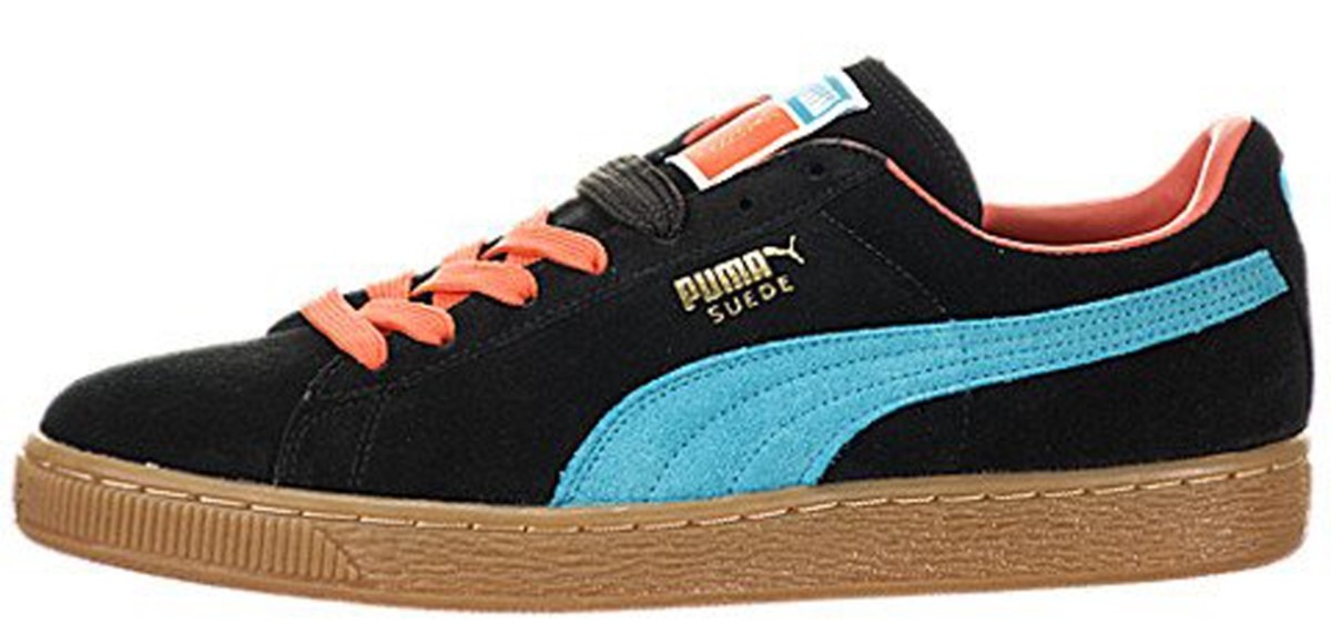 Puma Suede Black Blue Puma Suede Black Blue