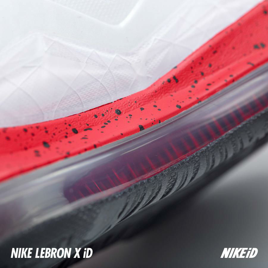 Nike LeBron X iD White Navy Red (2)