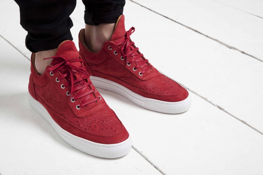 Filling Pieces Spring Summer 2014 Trainer red paisley