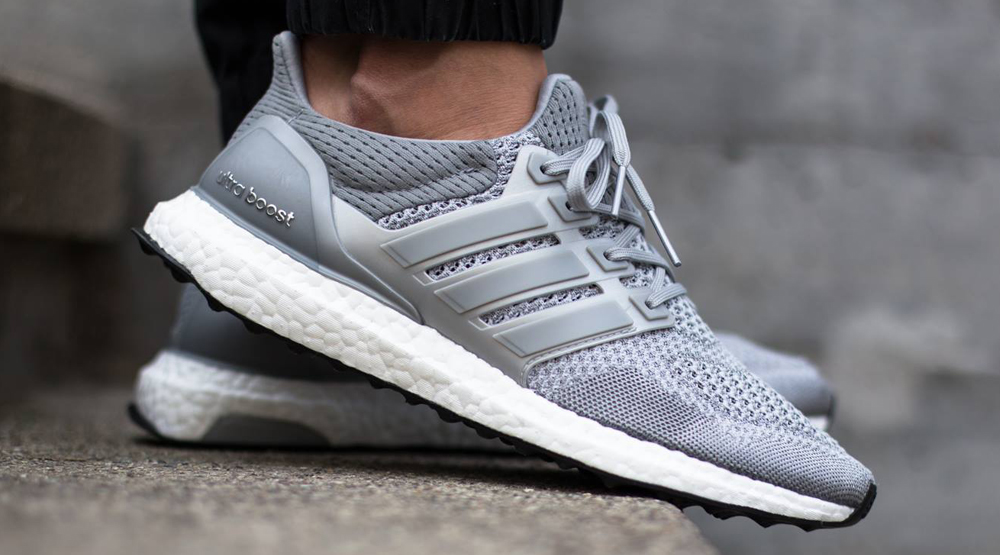 ultra boost grey on feet