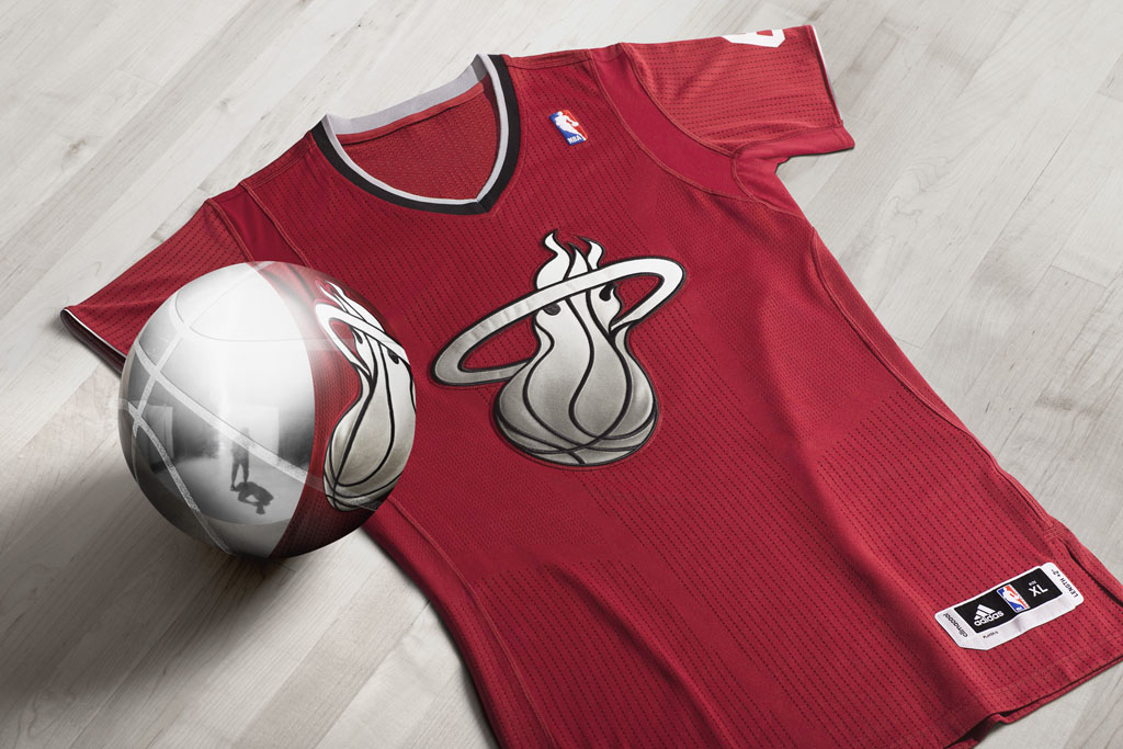 adidas Big Logo NBA Christmas Uniform // Miami Heat