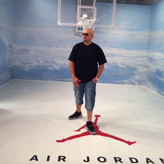 Fat Joe wearing Air Jordan XI 11 Retro Low Infrared 23