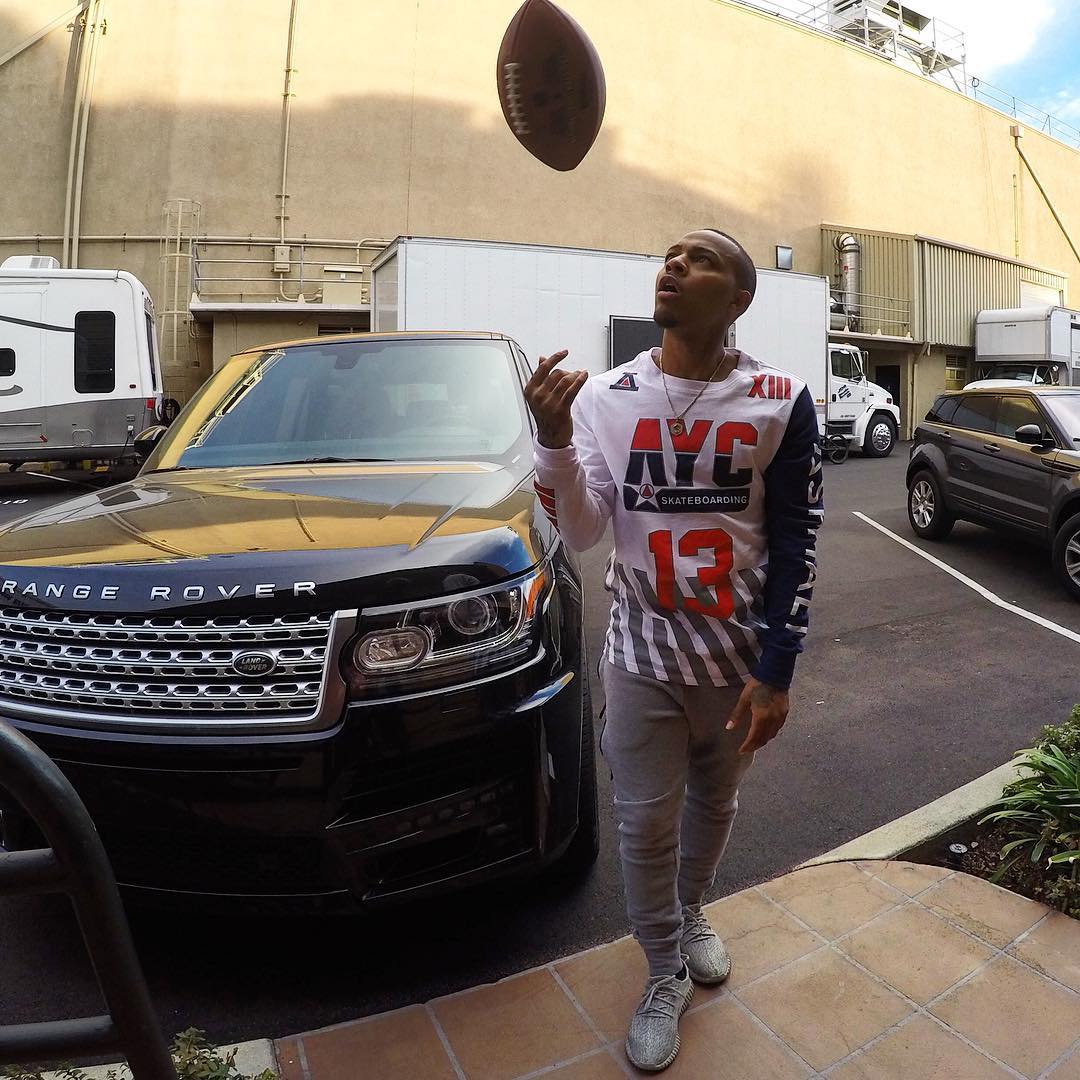 Bow Wow Wearing the 'Moonrock' adidas Yeezy 350 Boost