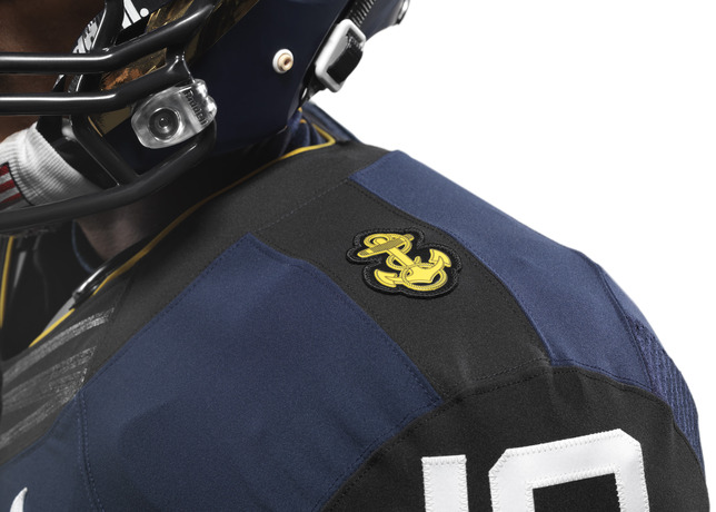 114th Army Navy Game Navy Nike Uniform details