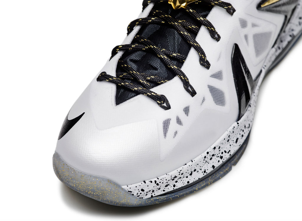 Nike LeBron X PS Elite+ White Gold (2)