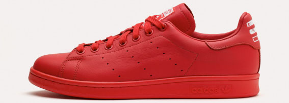 adidas Originals=Pharrell Williams Icon's Stan Smith Red (1)