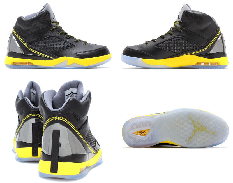 Air Jordan Flight Remix Black/Vibrant Yellow-Cool Grey Release Date 679680-070 (9)